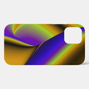 3D Abstracte regenboogkunst iPhone 12 Hoesje