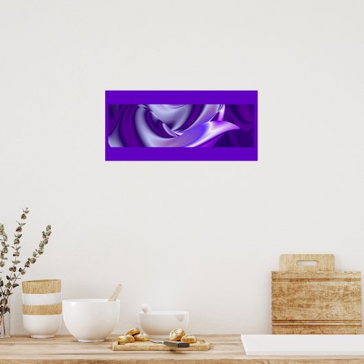 3D Abstracte regenboogkunst Poster (Keuken)