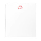 3D abstracte rode vorm Notitieblok (Voorkant)