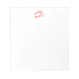 3D abstracte rode vorm Notitieblok