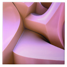 3D abstracte roze tegel