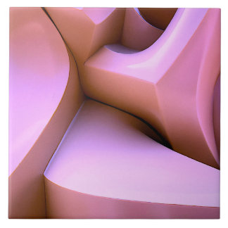 3D abstracte roze tegel Tegeltje
