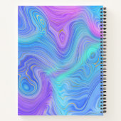 3D Abstracte verfpenseel Notitieboek (Achterkant)