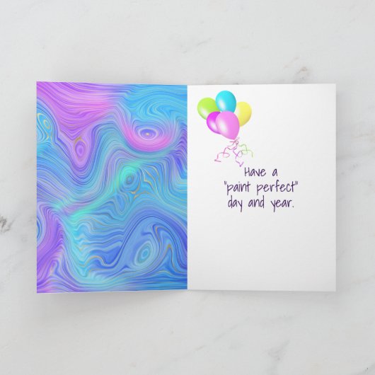 3D Abstracte vogelverfpenseel Kaart (Binnen)