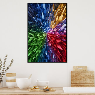 3D Accented Jewel Artwork Poster