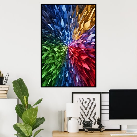 3D Accented Jewel Artwork Poster (Thuiskantoor)