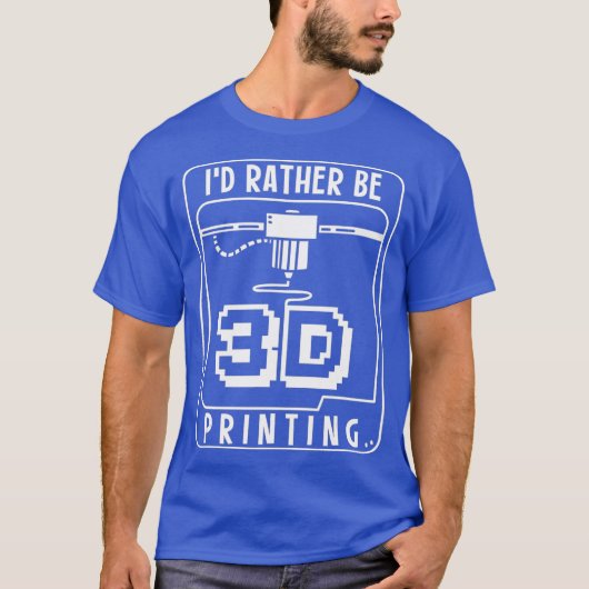 3D-afdrukken Aangepaste 3D-afdrukken 3D afdrukken T-shirt (Voorkant)