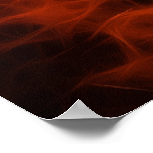 3D AFRICAN MAP Red Fractal Art Poster (Hoek)