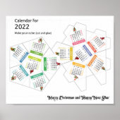 3D-agenda 2022 snijden Poster (Voorkant)