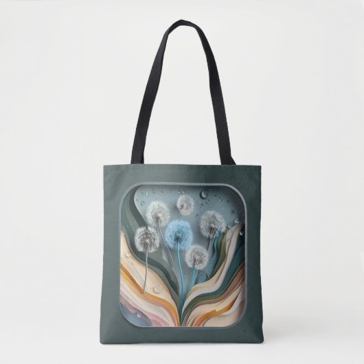 3D AI Paper Craft Canvas tas (Voorkant)