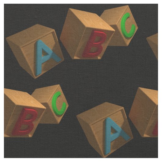 3D Alfabet Blokken Stof (Close Up)