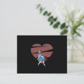 3D Alice & Red Heart Briefkaart (Staand voorkant)