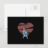 3D Alice & Red Heart Briefkaart (Voorkant / Achterkant)