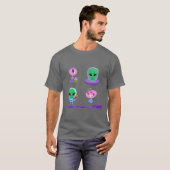 3D Alien Character Design T-shirt (Voorkant volledig)