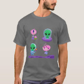 3D Alien Character Design T-shirt (Voorkant)