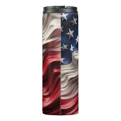 3D Amerikaanse vlag golf Thermosbeker (Achterkant)