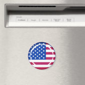 3D Amerikaanse vlag Magneet (Insitu (Vaatwasser))