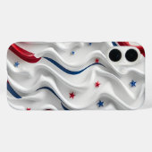 3D Amerikaanse vlag ontwerp Case-Mate iPhone Case (Achterkant (horizontaal))