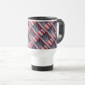 3D Amerikaanse Vlag Reizen Reisbeker (Voorkant rechts)