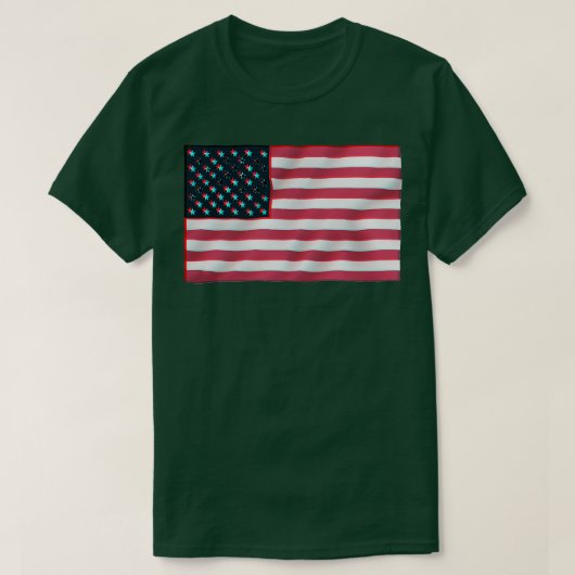 3D Amerikaanse vlag T-shirt (Design voorkant)