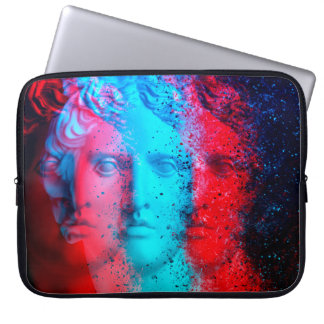 3d anaglyph effect. Covid-mutanten. David Apollo. Laptop Sleeve