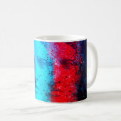 3d anaglyph effect. Covid-mutants. David Apollo. G Koffiemok (Voorkant rechts)