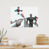 3D Anaglyph: Spaceport Poster (Keuken)