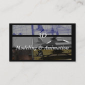 3D animatie en modellering Visitekaartje (Achterkant)