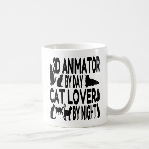 3D-animator Liefhebber van Katten Koffiemok