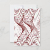 3D-appel van ons Geometrisch Baby shower van het O Bedankkaart (Achterkant)