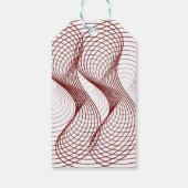 3D-appel van ons Geometrisch Baby shower van het O Cadeaulabel (Achterkant)