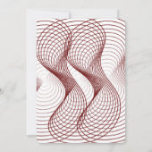 3D-appel van ons Geometrisch Baby shower van het O Kaart (Achterkant)