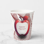 3D-appel van ons Geometrisch Baby shower van het O Papieren Bekers (Achterkant)