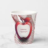 3D-appel van ons Geometrisch Baby shower van het O Papieren Bekers (Voorkant)