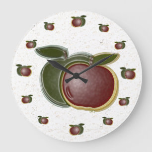 3D-appels (spetters) wandklok