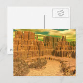 3d art canyon casting briefkaart (Voorkant / Achterkant)