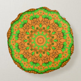 3D Art Mandala Round Sierkussen Rond Kussen