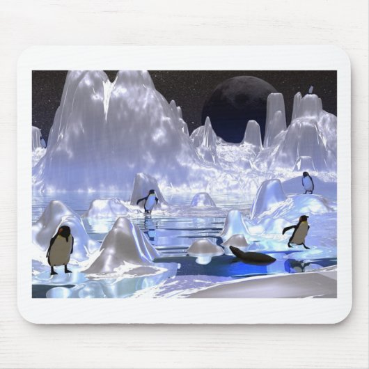 3d-art pinguïn vakantie muismat (Voorkant)