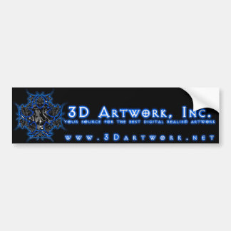 3D Artwork, Inc. Bumpersticker