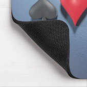 3D Artwork "Poker Suits" Muismat (Hoek)