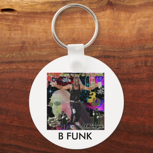 3d, B FUNK Sleutelhanger (Voorkant)
