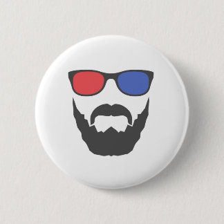 3D-baard Ronde Button 5,7 Cm