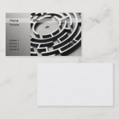 3D Ball Maze Visitekaartje (Voorkant / Achterkant)