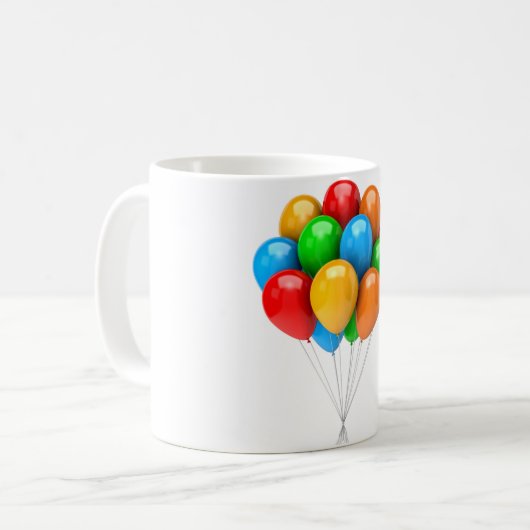 3D-ballonnen Koffiemok (Voorkant links)