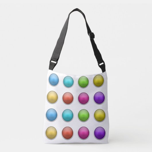 3D Balls Buttonnen Grappige Joke Trick Meisje Vrou Crossbody Tas (Voorkant)