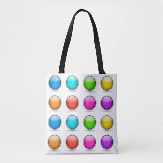 3D Balls Buttonnen Grappige Joke Trick Tote Bag (Voorkant)