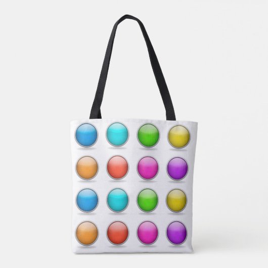 3D Balls Buttonnen Grappige Joke Trick Tote Bag (Achterkant)