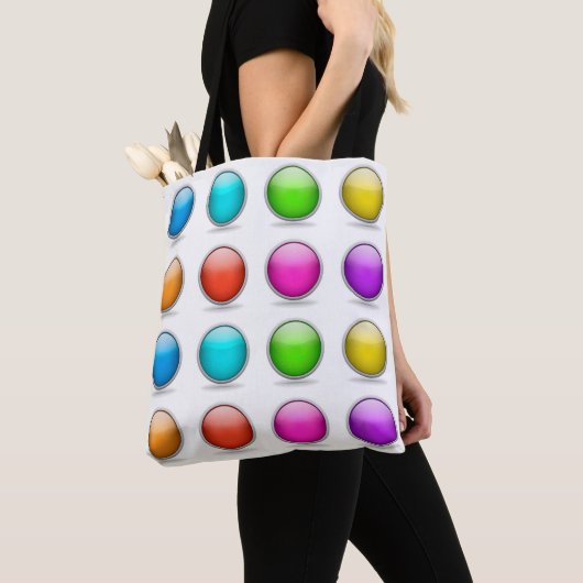 3D Balls Buttonnen Grappige Joke Trick Tote Bag (Dichtbij)