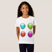 3D Balls Buttonnen Meisje Borst T-shirt Grappige g (Voorkant volledig)