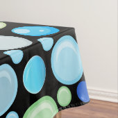 3D Balls Pattern.01.b Black BG Tafelkleed (Voorbeeld)